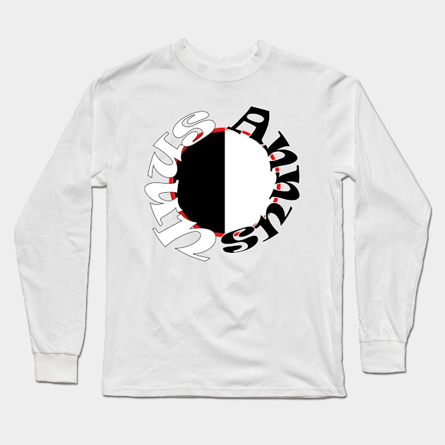 Goodbye Half and Half Stickers Long Sleeve T-Shirt by PlanetMonkey